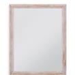 Pemberly Row Modern / Contemporary Wall Mirror in White Wood