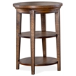 Pemberly Row Contemporary Transitional Round Accent End Table