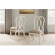 Pemberly Row Set of 7 Extendable Dining Table and Side Chair in Chipped White
