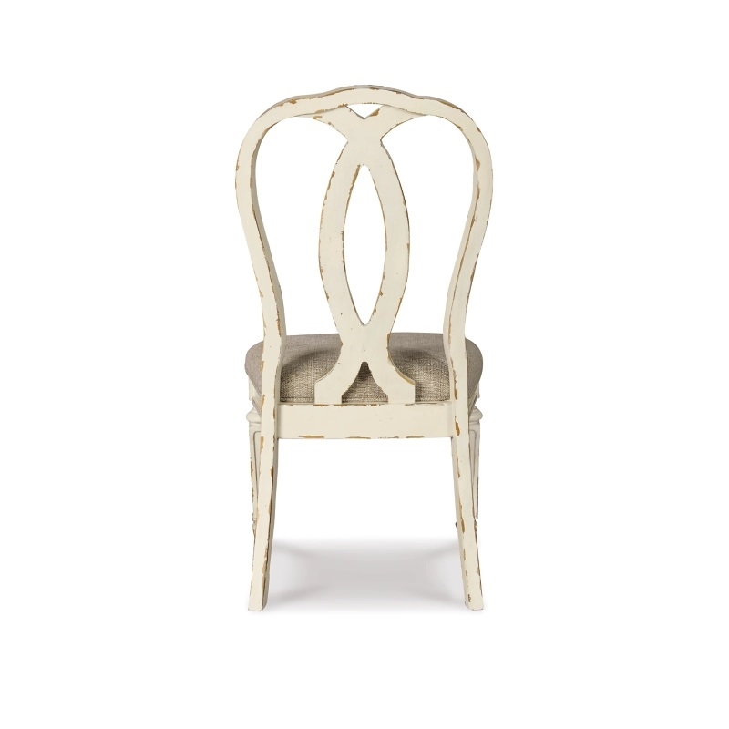 Pemberly Row Set of 8 Extendable Dining Table and Side Chair and Server in White