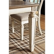 Pemberly Row Set of 8 Extendable Dining Table and Side Chair and Server in White