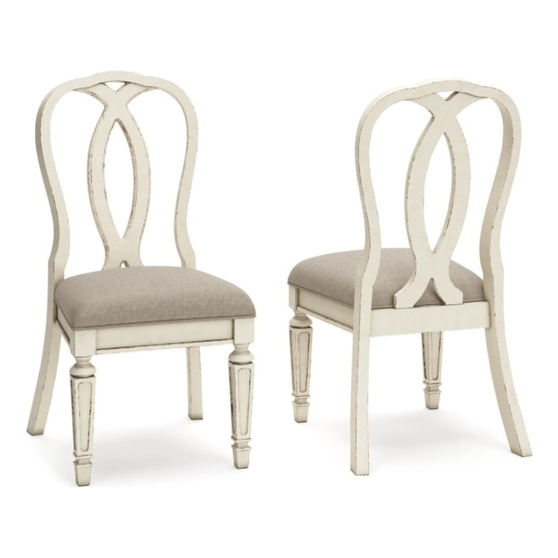 Pemberly Row Set of 8 Extendable Dining Table and Side Chair and Server in White