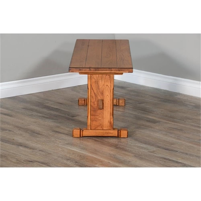 Pemberly Row 4-pieces Corner Dining Set/Breakfast Nook in Oak with Storage Space