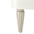 Pemberly Row Transitional 2-Drawers Display Cabinet - Creamy Pearl