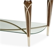 Pemberly Row Transitional Wood Console Table in Hazelnut Brown