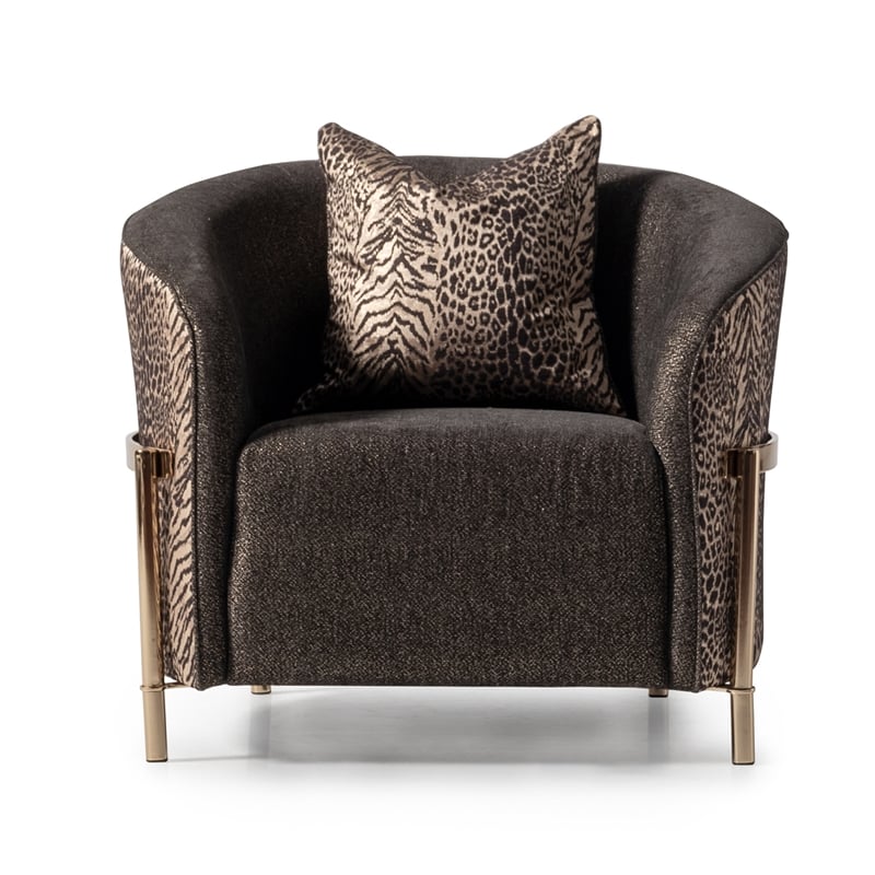Pemberley Row Upholstered Onyx Accent Chair Rectangular 32