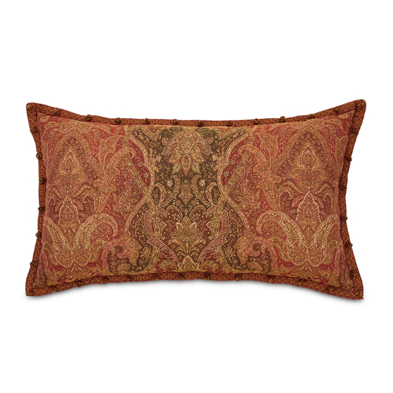 Pemberly Row Traditional 13-piece Fabric King Comforter Set in Spice Red