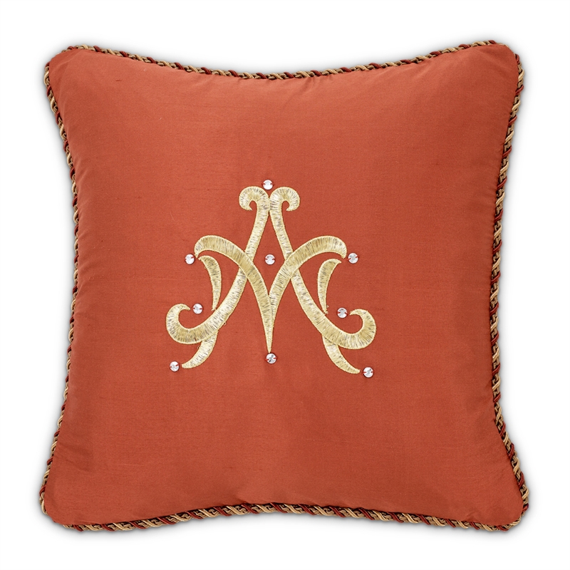 Pemberly Row Traditional 13-piece Fabric King Comforter Set in Spice Red