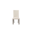 Pemberly Row Contemporary 7 Piece Dining Set in Walnut and Cream