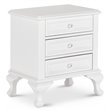 Pemberly Row Contemporary 3 Piece Twin Kids Bedroom Set in White