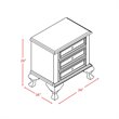 Pemberly Row Contemporary 3 Piece Twin Kids Bedroom Set in White