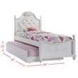 Pemberly Row Contemporary 4 Piece Twin Platform Bedroom Set in White