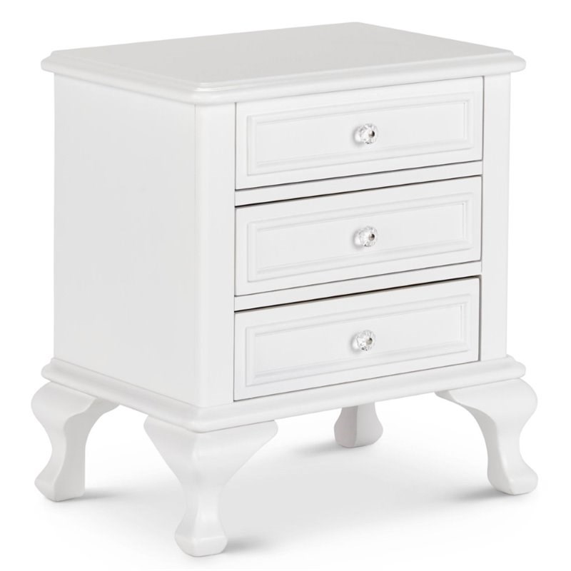 Pemberly Row Contemporary Engineered Wood 6PC Twin Bedroom Set in White