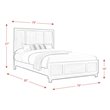Pemberly Row Transitional Wood King Panel Bed in Walnut Finish