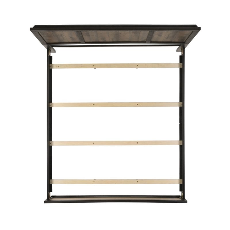 Pemberly Row Transitional Wood King Panel Bed in Walnut Finish
