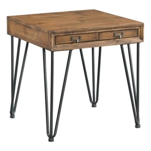 Pemberly Row Transitional Tanner 3PC Occasional Table Set in Brown