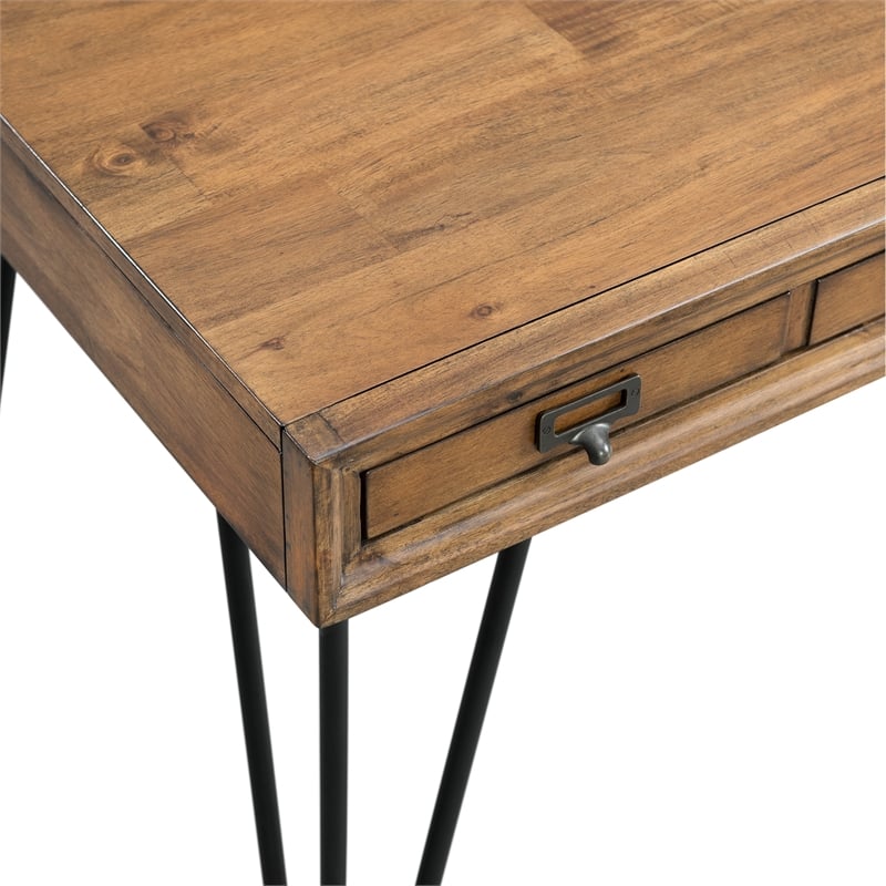 Pemberly Row Transitional Tanner 3PC Occasional Table Set in Brown