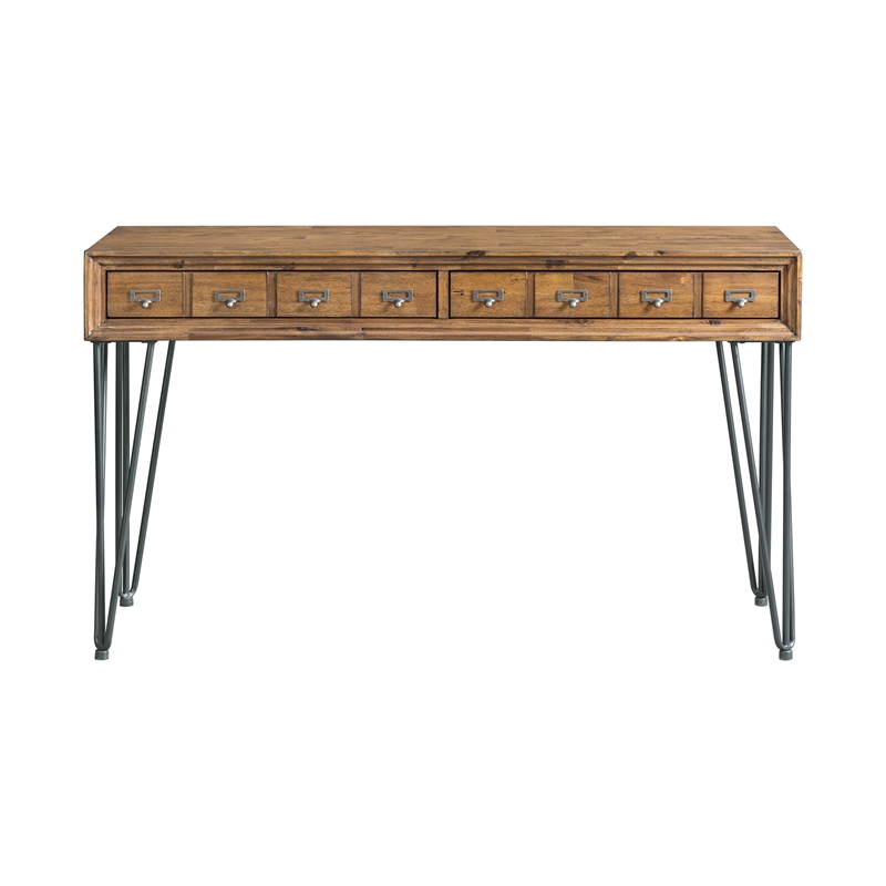 Pemberly Row Transitional Tanner 3PC Occasional Table Set in Brown