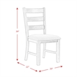 Pemberly Row Transitional 6PC Dining Set of Table & 4 Chairs & Bench in Black