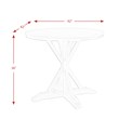 Pemberly Row Transitional Round Counter Height Dining Table in Natural