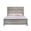 Pemberly Row Transitional Wood King Panel Bed in Gray Finish