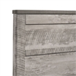 Pemberly Row Transitional Wood King Panel Bed in Gray Finish