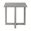 Pemberly Row Contemporary Solid Woods and Veneers End Table in Gray