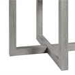 Pemberly Row Contemporary Solid Woods and Veneers End Table in Gray