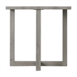 Pemberly Row Contemporary Solid Woods and Veneers End Table in Gray