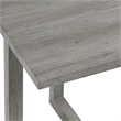 Pemberly Row Contemporary Solid Woods and Veneers End Table in Gray