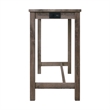 Pemberly Row Transitional Multipurpose Bar Table Set in Gray