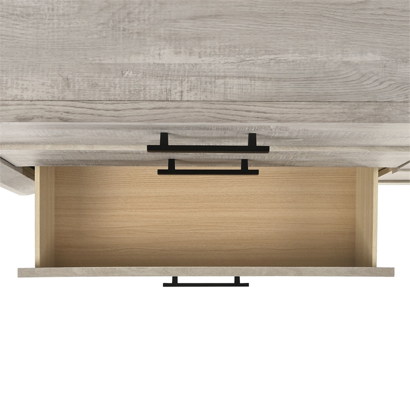 Pemberly Row Contemporary Five Spacious Drawers Chest in White