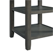 Pemberly Row Transitional Counter Height 5PC Dining Set in Gray