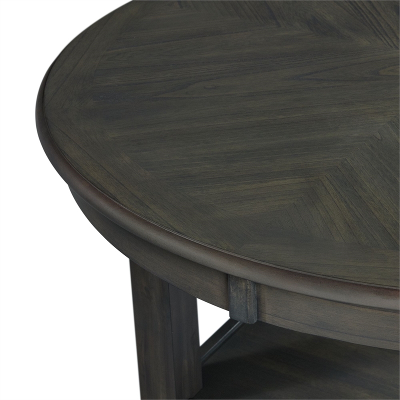 Pemberly Row Transitional Counter Height 5PC Dining Set in Gray