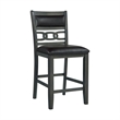 Pemberly Row Transitional Counter Height 5PC Dining Set in Gray