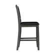 Pemberly Row Transitional Counter Height 5PC Dining Set in Gray