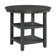 Pemberly Row Transitional Counter Height 5PC Dining Set in Gray