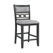 Pemberly Row Transitional Counter Height 5PC Dining Set in Gray
