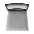 Pemberly Row Transitional Standard Height Side Chair Set in Gray