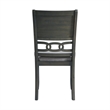 Pemberly Row Transitional Standard Height Side Chair Set in Gray