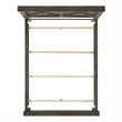 Pemberly Row Farmhouse Wood Queen Panel Bed in Gray with One Spacious Drawer