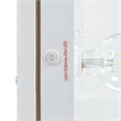 Pemberly Row Transitional Glass Top 2Pc Vanity Set with 4mm Mirror in White