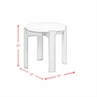 Pemberly Row 2PC Occasional Set in Gray with White Natural Marble Top