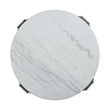 Pemberly Row 2PC Occasional Set in Gray with White Natural Marble Top