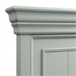 Pemberly Row Transitional Wood King Platform Storage Bed in Gray