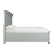 Pemberly Row Transitional Wood King Platform Storage Bed in Gray