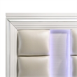 Pemberly Row Contemporary Queen Storage 4PC Bedroom Set in White