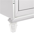 Pemberly Row Contemporary Queen Storage 4PC Bedroom Set in White