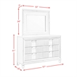 Pemberly Row Contemporary Queen Storage 4PC Bedroom Set in White