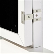 Pemberly Row Contemporary 3PC Vanity Set with LED Mirror in White